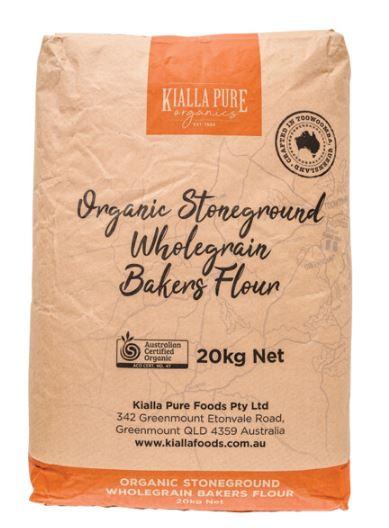 Organic Stoneground Flour Kialla 20kg