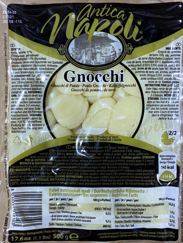 Potato Gnocchi Antica Napoli 500g V/S