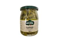 Capers With Stem In Vinegar Delizia 580mL