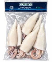 Squid Whole Clean 6/8 1kg