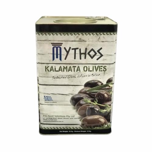 Kalamata Pitted Olives 10Kg Drum