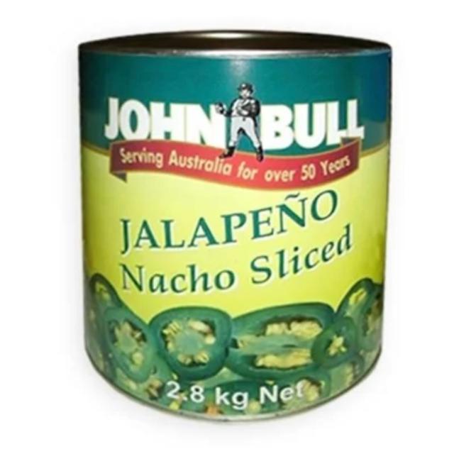 Jalapeno Sliced John Bull 2.5kg Tin